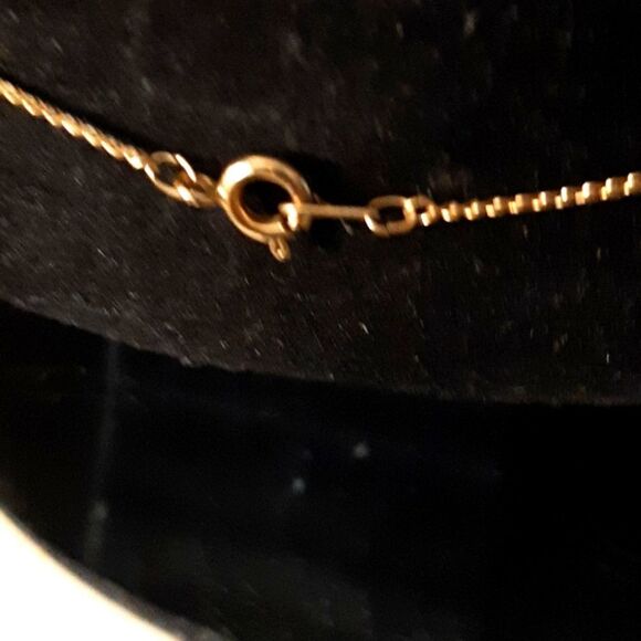 Womans Peach   Rose Locket Vintage   Necklace 19 Inch L  Gold Plated - Picture 6 of 6